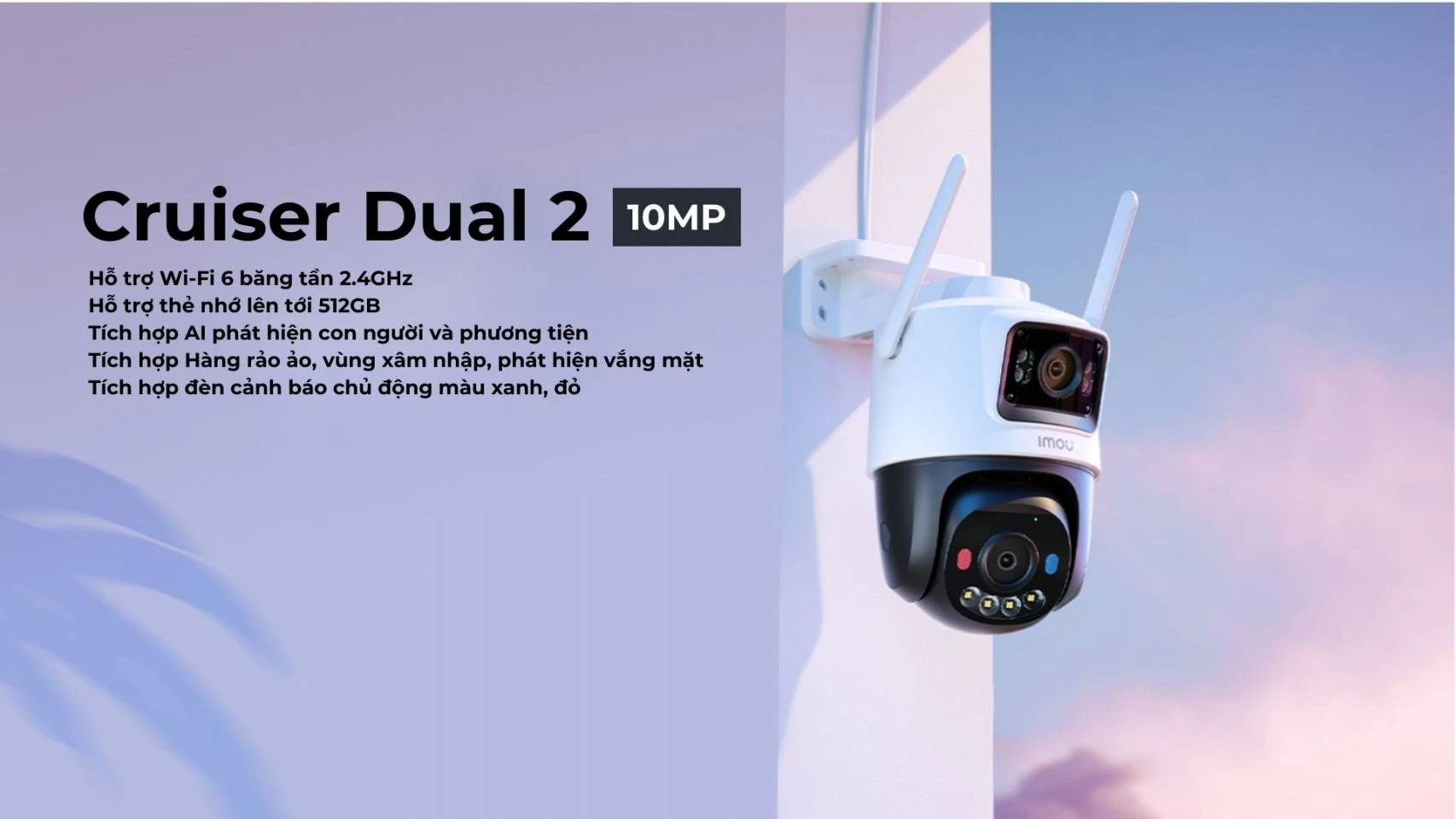 IMOU CRUISER DUAL 2 10MP - CAMERA IMOU NGOÀI TRỜI 2 MẮT - IPC-S7XEP-10M0WED - QUAY QUÉT TOÀN CẢNH
