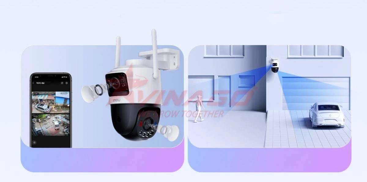 IMOU CRUISER DUAL 2 10MP - CAMERA IMOU NGOÀI TRỜI 2 MẮT - IPC-S7XEP-10M0WED - QUAY QUÉT TOÀN CẢNH