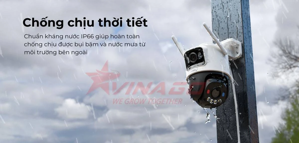 IMOU CRUISER DUAL 2 10MP - CAMERA IMOU NGOÀI TRỜI 2 MẮT - IPC-S7XEP-10M0WED - QUAY QUÉT TOÀN CẢNH