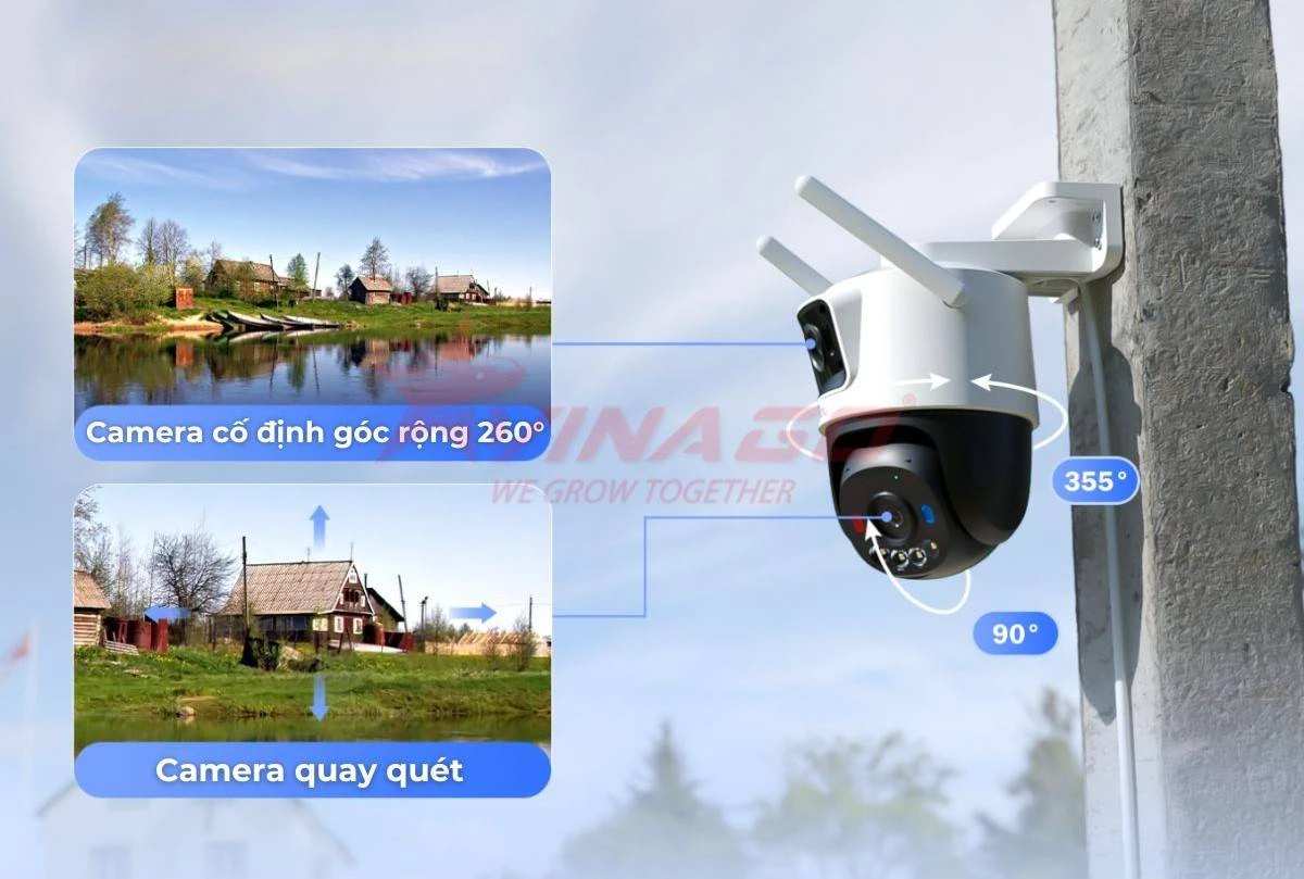 IMOU CRUISER DUAL 2 6MP - CAMERA IMOU NGOÀI TRỜI 2 MẮT - IPC-S7XEP-6M0WED - QUAY QUÉT TOÀN CẢNH