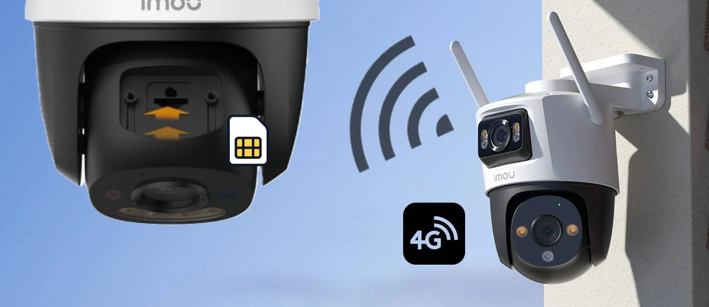 Imou Cruiser Dual 2C 6MP - IPC-S7XCP-6M1TED - Camera ngoài trời siêu nhạy sáng, Hỗ trợ 4G