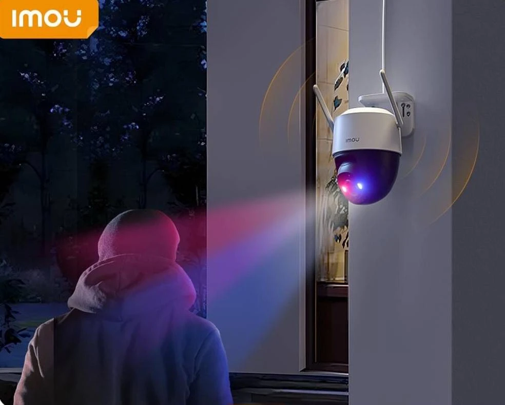 Imou Cruiser SC 4G 5MP - IPC-K7FP-5H0TE - Camera hỗ trợ sim 4G, Có đèn cảnh báo xanh đỏ, quan sát màu đêm.