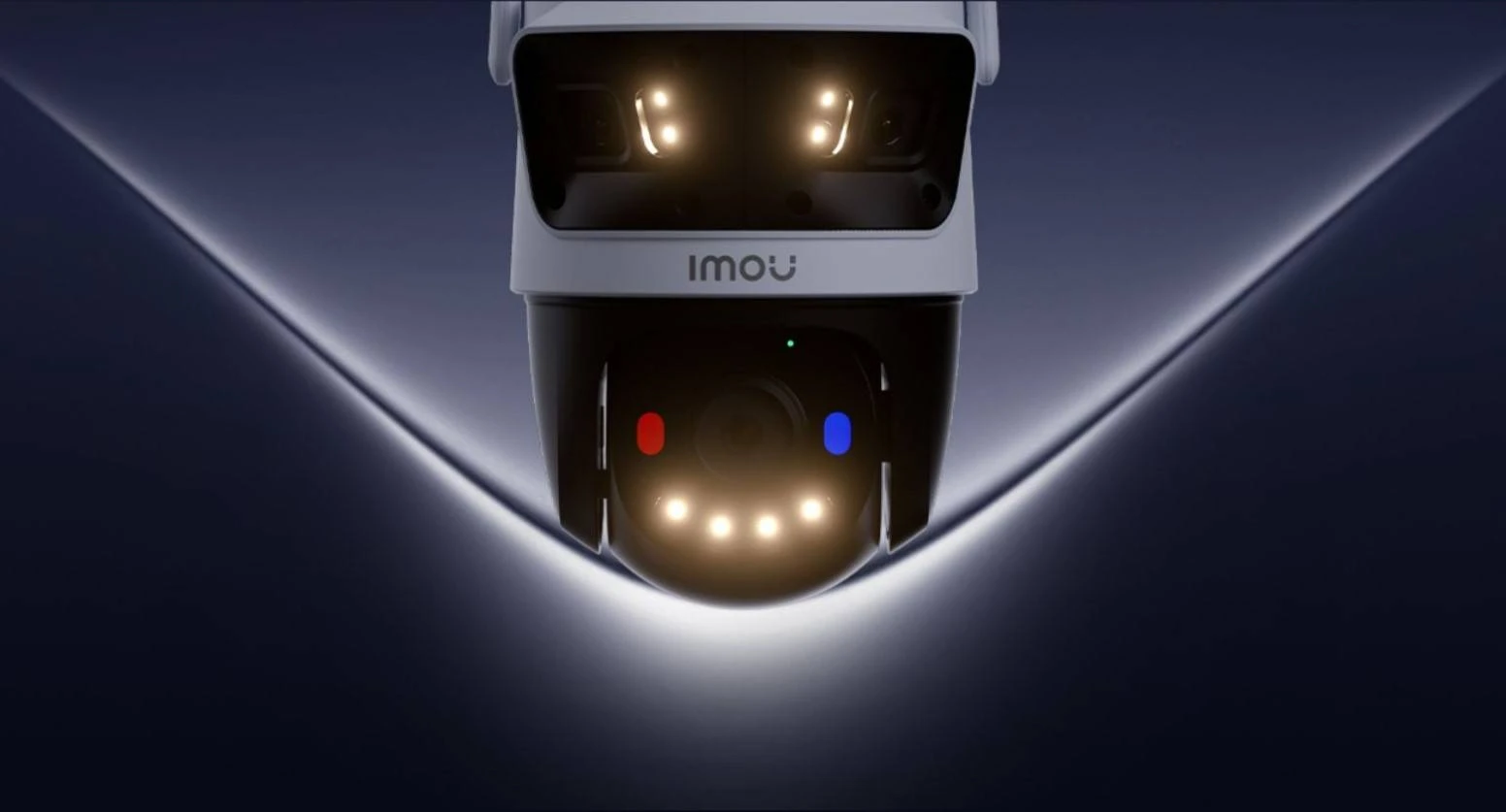 Imou Cruiser Triple 11MP - IPC-S7UP-11M0WED - Camera 3 Mắt Ngoài Trời Hình Ảnh Sắc Nét, Màu Sắc Rực Rỡ Ban Đêm.