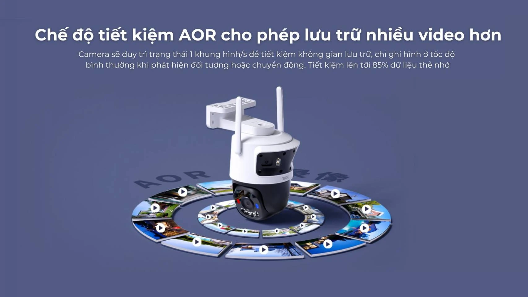 Imou Cruiser Triple 11MP - IPC-S7UP-11M0WED - Camera 3 Mắt Ngoài Trời Hình Ảnh Sắc Nét, Màu Sắc Rực Rỡ Ban Đêm.