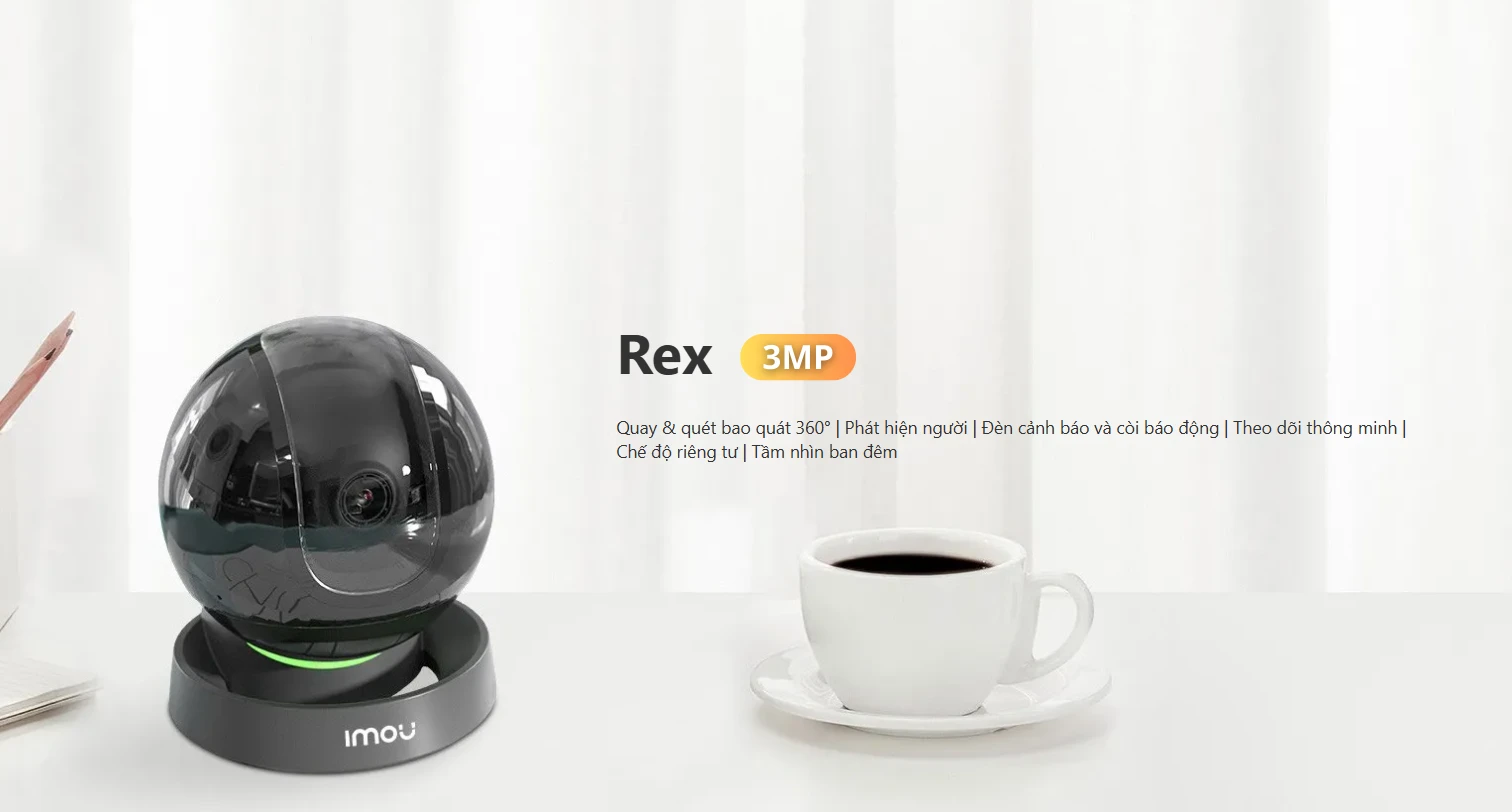 IMOU REX 3MP - Camera trong nhà thiết kế sang trọng - IPC-A36LP