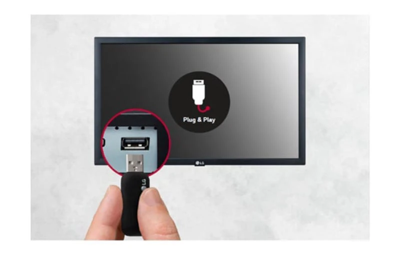 Màn hình chuyên dụng LG 22 inch - 22SM3G-B Cắm và chạy USB