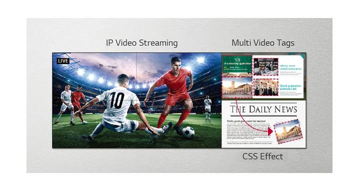Màn hình ghép viền mỏng FHD 55 inch 700 nits LG - 55VH7J-H