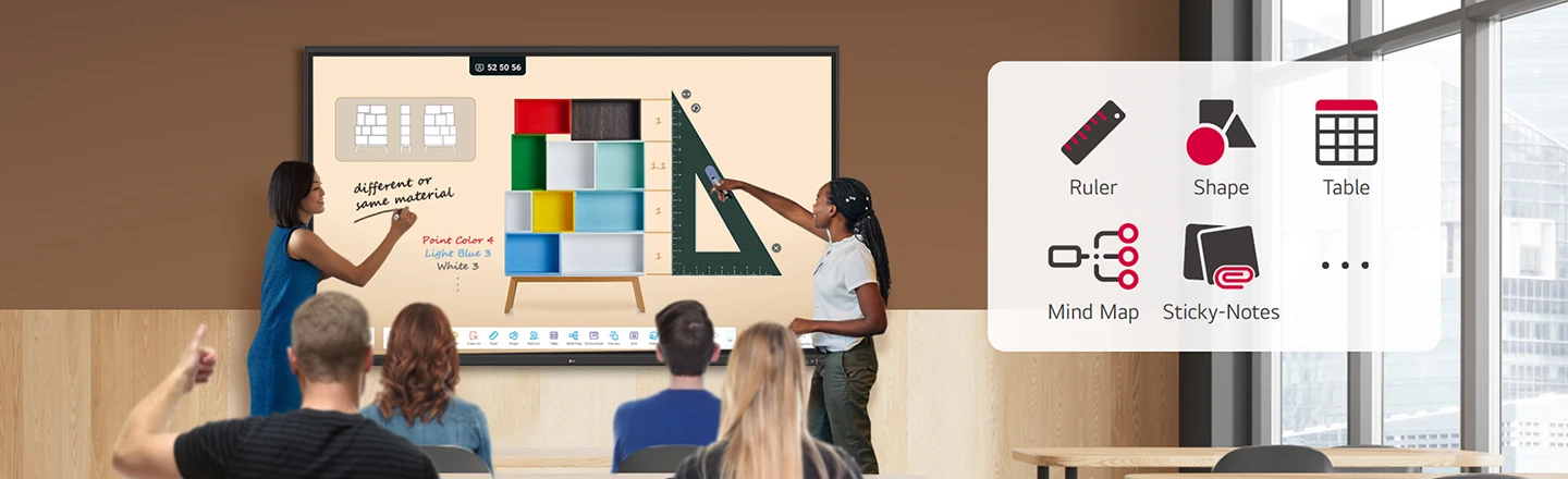 Màn hình tương tác cảm ứng LG 75 inch - 75TR3DQ Nhiều mẫu giảng dạy khác nhau