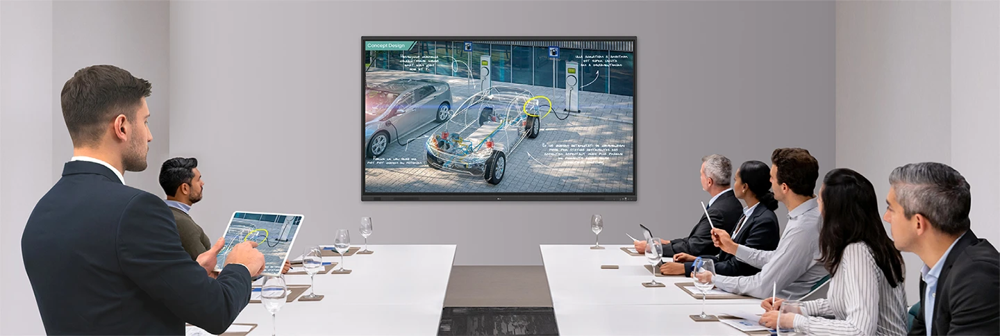 Màn hình tương tác cảm ứng LG 75 inch - 75TR3DQ Sự tiện lợi và linh hoạt khi trình bày trong phòng họp