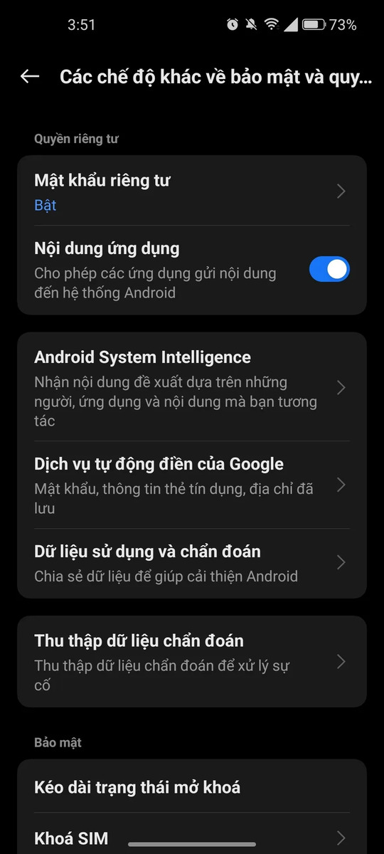 cách cài đặt mật khẩu cho ứng dụng cho điện thoại Android