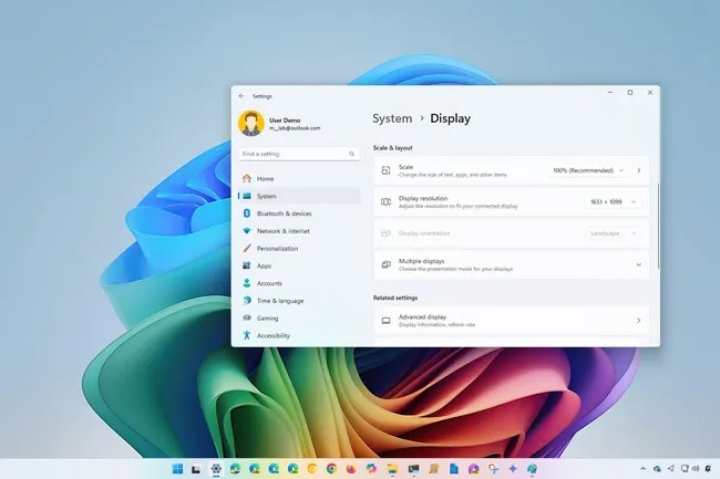 Cách thay đổi tỷ lệ hiển thị với các cài đặt được đề xuất trên Windows 11