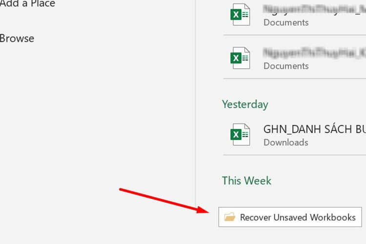 cách lấy lại file Excel chưa kịp lưu với tính năng AutoSave và AutoRecover