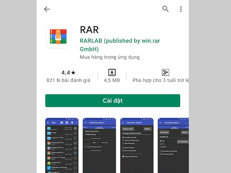 Cách nén file trên điện thoại Android