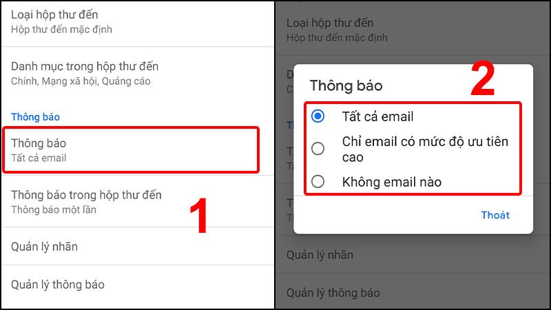 cách khắc phục lỗi Gmail không gửi thông báo khi nhận email mới