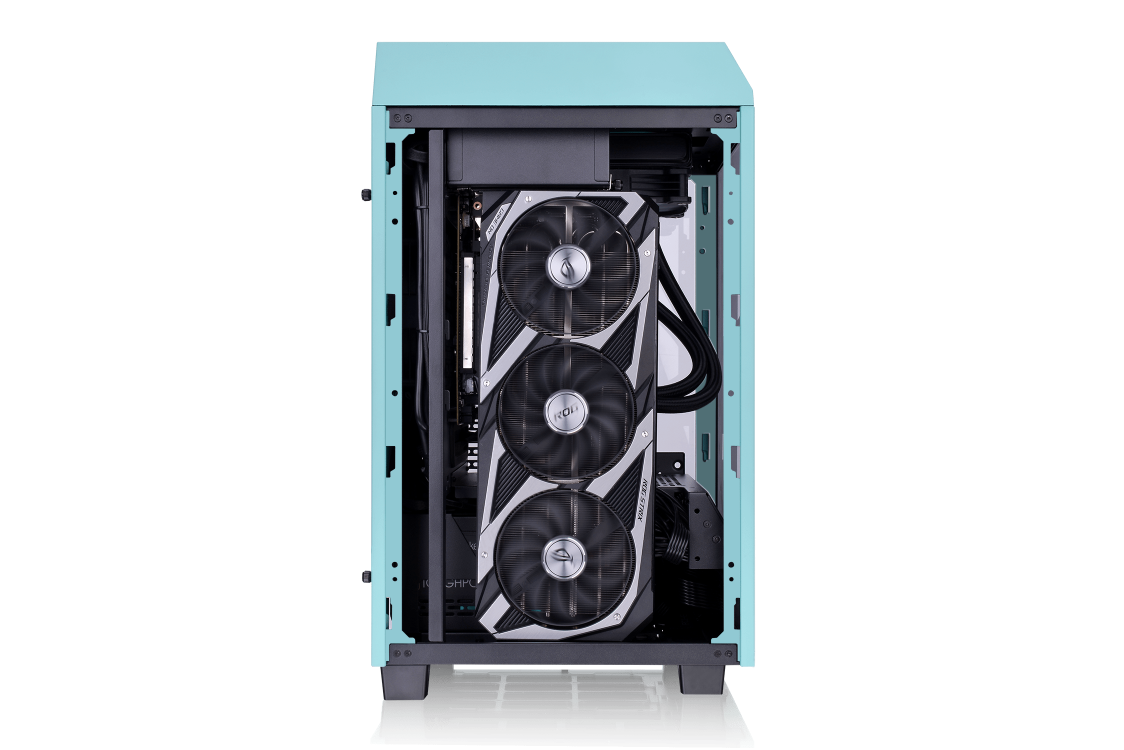 Thùng Máy Không Nguồn Thermaltake Tower 100 Tg Turquoise