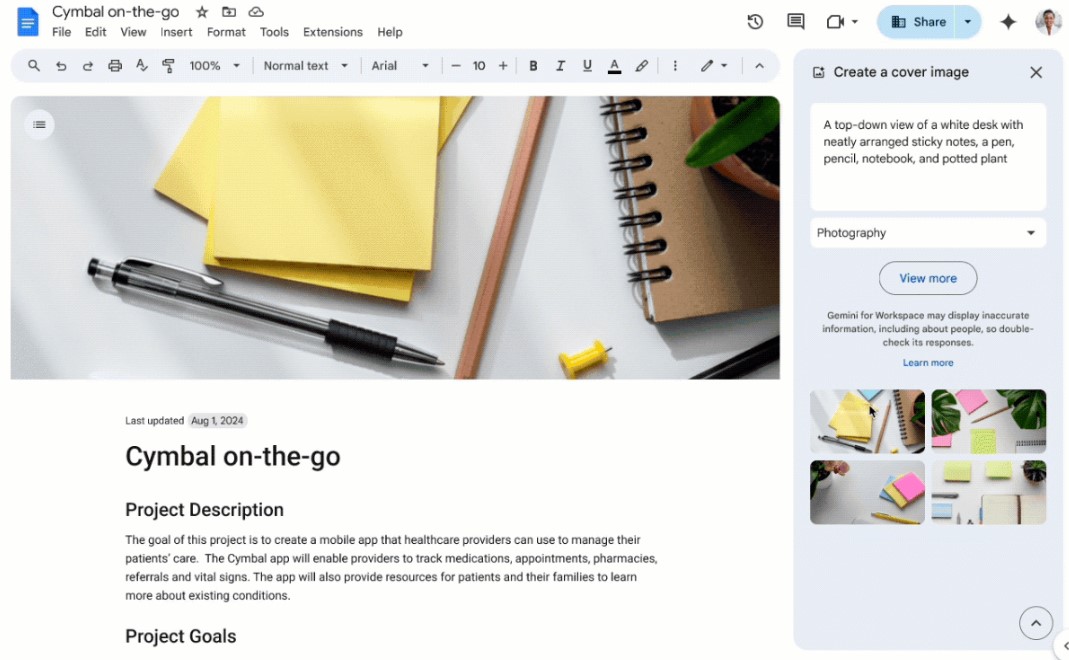 Hướng dẫn bạn cách tạo hình ảnh AI trên Google Docs