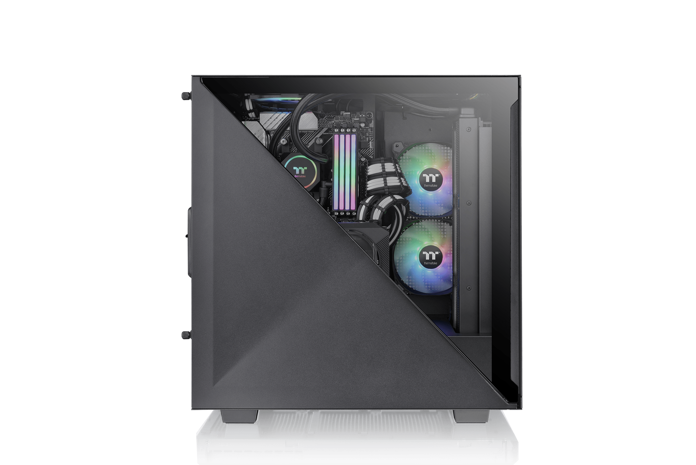Thùng Máy Không Nguồn Thermaltake Divider 300 Tg Air Black