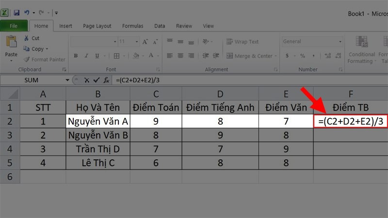 3 Cách tính trung bình trong Excel đơn giản, nhanh chóng