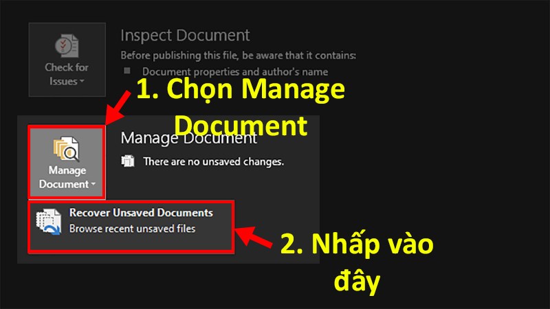 cách lấy lại file Word chưa kịp lưu với tính năng AutoSave và AutoRecover