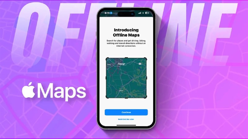 Ứng dụng Map đã có thể offline