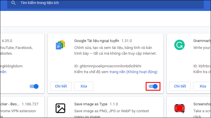 dùng Google Docs không cần kết nối mạng