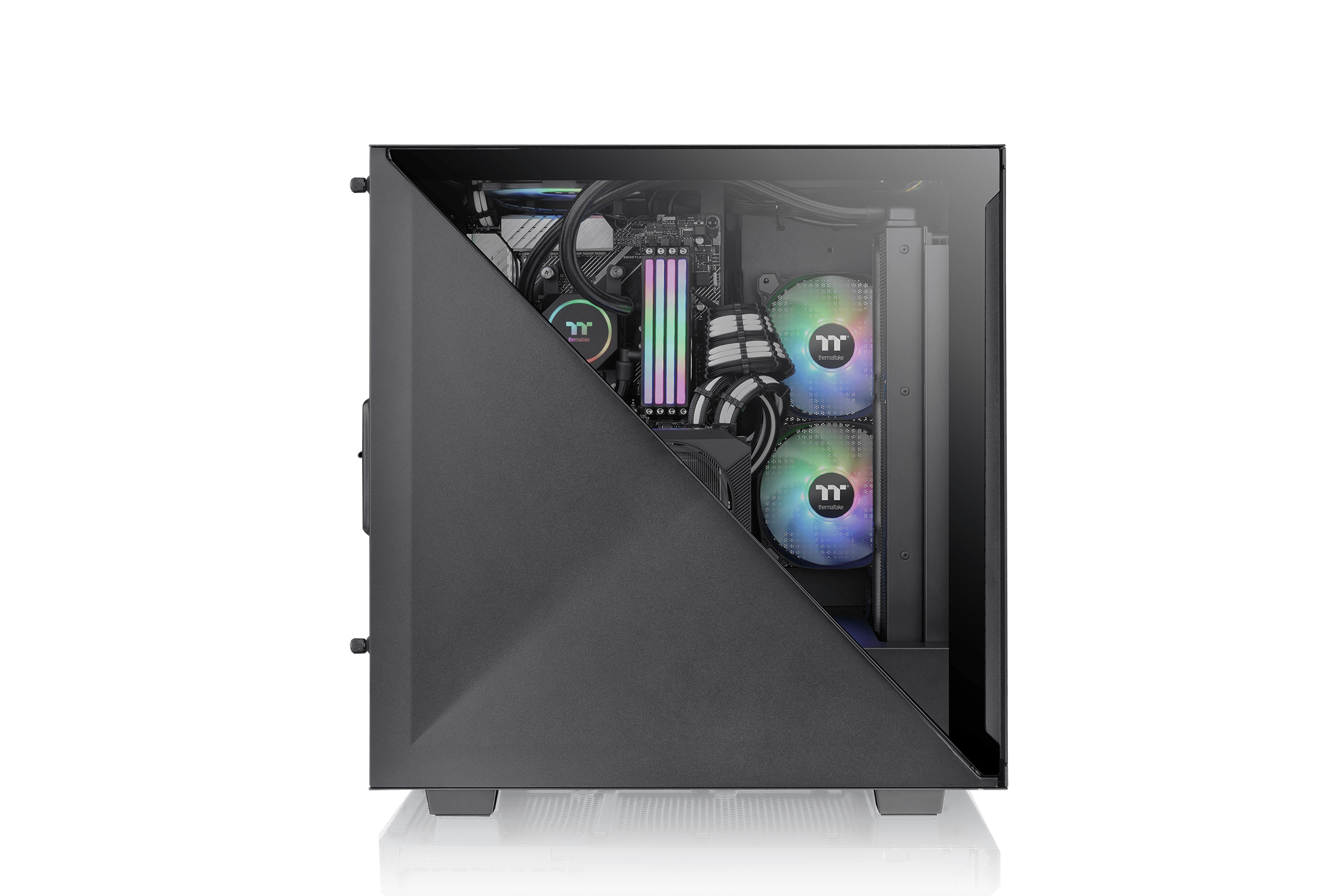 Thùng Máy Không Nguồn Thermaltake Divider 300 Tg Air Black