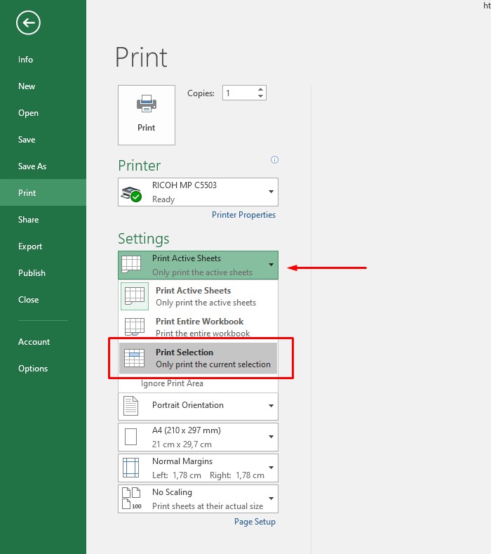 cách in file Excel trên khổ A4