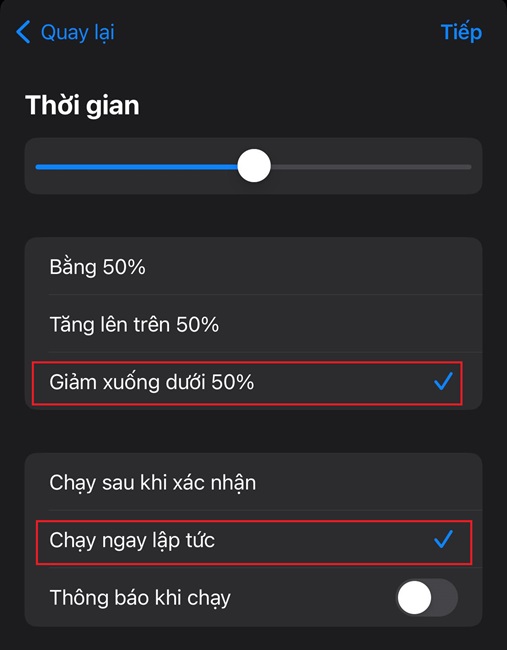 cách sử dụng phím tắt hình nền tự động thay đổi theo chế độ pin