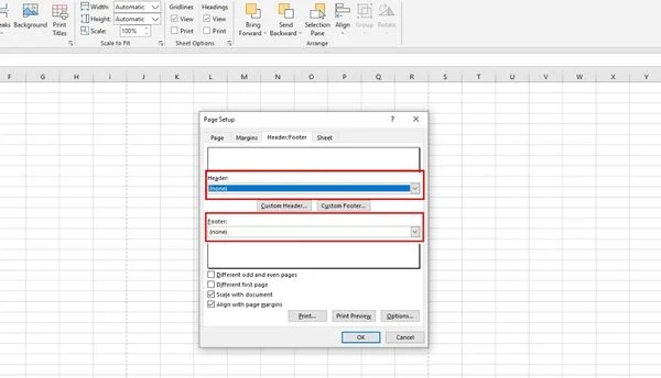 Cách bỏ số trang trong Excel