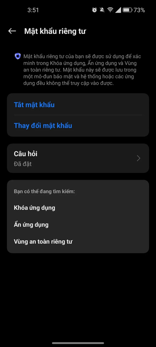 cách cài đặt mật khẩu cho ứng dụng cho điện thoại Android